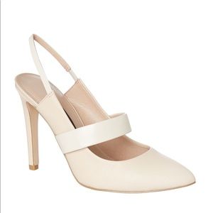 French Connection blush sling back heels sz 8/38